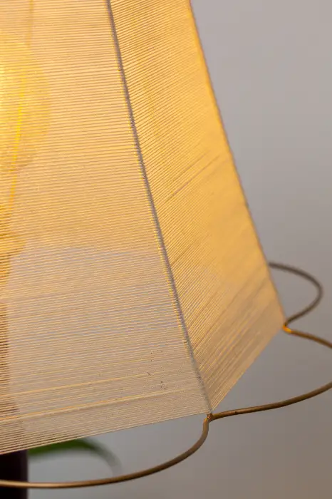 מנורת רצפה סגול וזהב